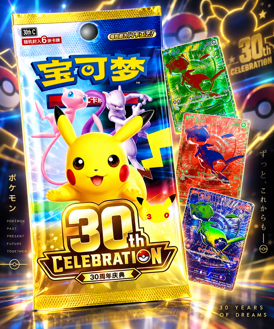 Pokemon Chinese 30th Anniversary Booster Pack